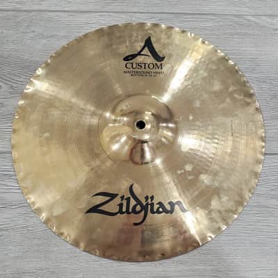 Zildjian 14" A Custom Mastersound Hi-Hat Cymbals (Pair) (Mint!) image 9