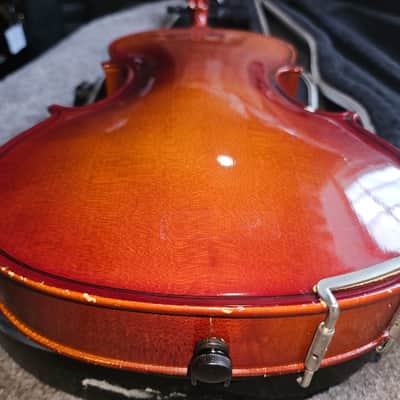 K Schiller Student size 4/4 violin w/ case.  Miss soundpost image 14