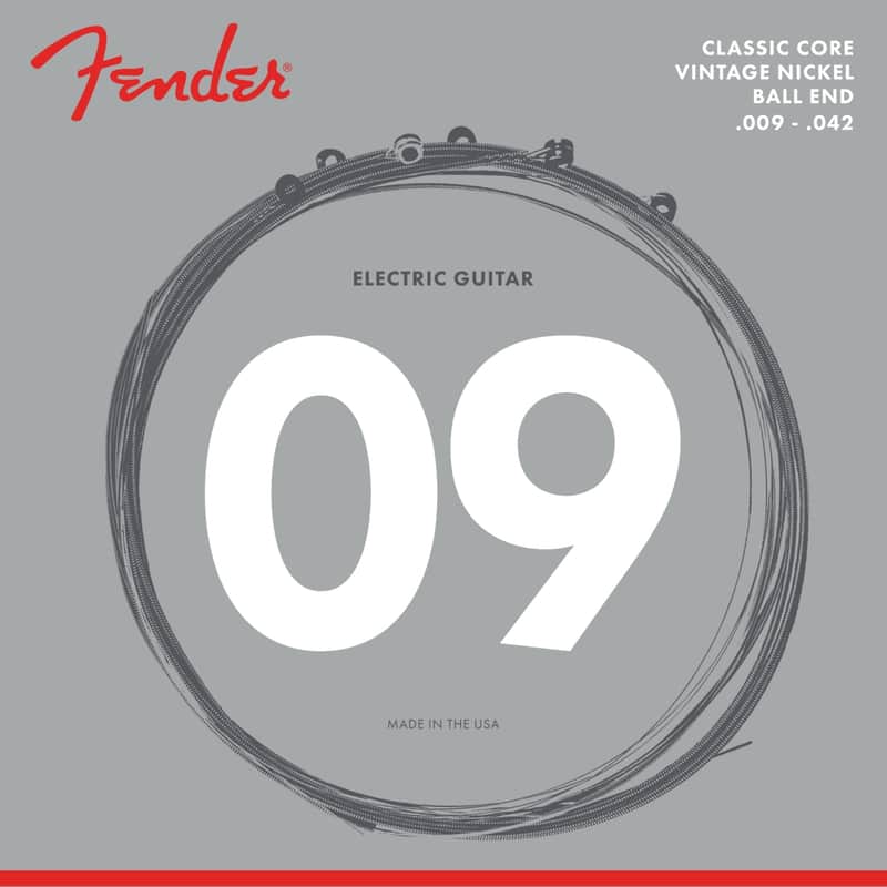 Fender 155L Classic Core Vintage Nickel Ball End Electric Guitar Strings (9-42) image 1