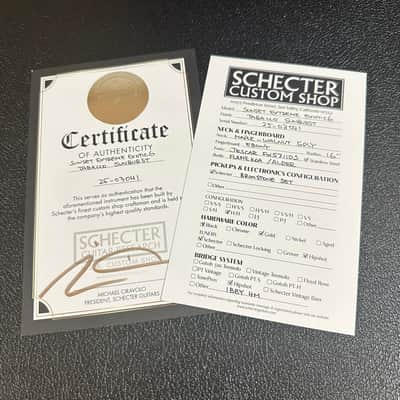 Schecter USA Custom Shop Sunset Extreme Exotic 6 Flamed Koa Electric Guitar - Tabacco Sunburst image 17