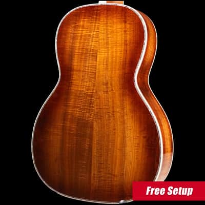 Martin Custom Shop 00 12-Fret Acoustic Guitar - Exceptional Broad Figured Koa with Hardshell Case image 2