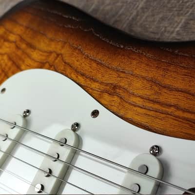 MyDream Partcaster Custom Built - Swamp Ash Tobacco Burst SRV image 7