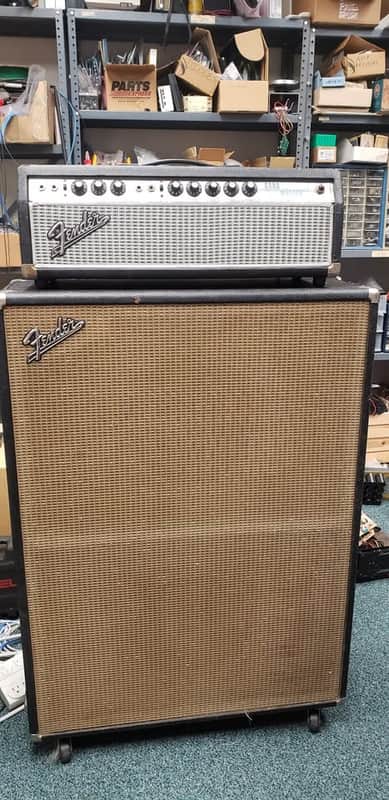 Silver Face Fender Bandmaster 67-68 Drip edge w/ 2/12 cab image 1