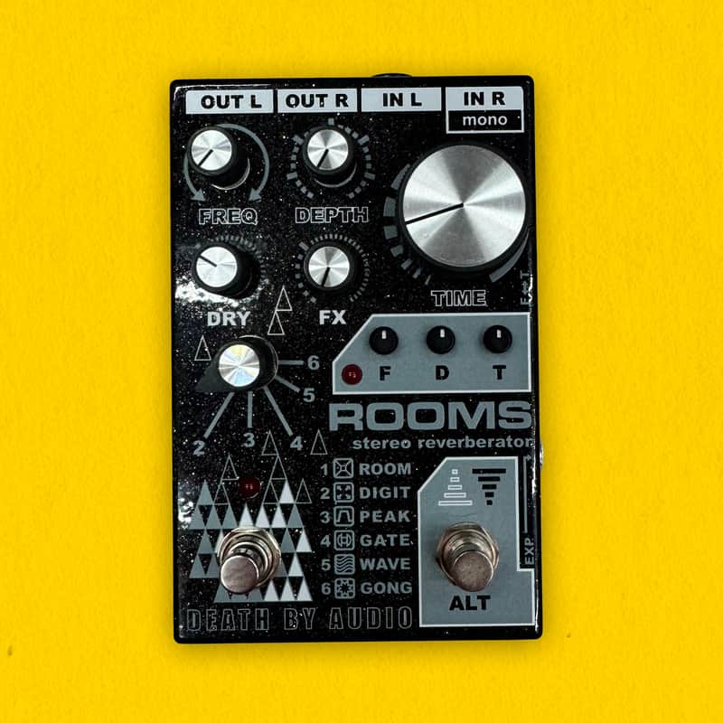 Death By Audio Rooms Stereo Reverb 2020 - Black Sparkle | Reverb