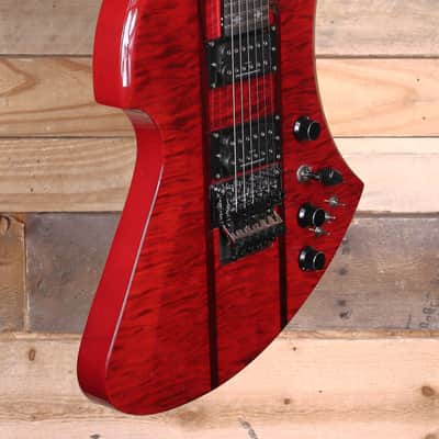BC Rich Mockingbird Legacy ST Electric Guitar Transparent Red w/ Floyd  Rose image 2