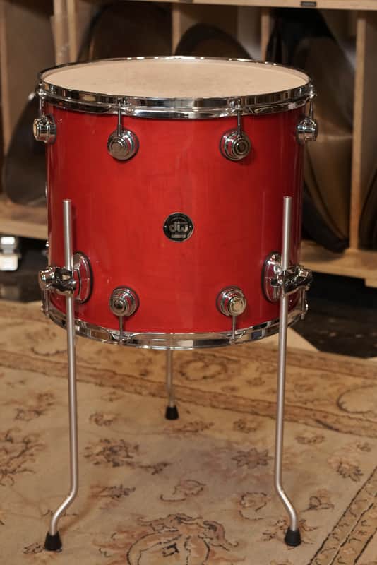 DW 16x16" Collector's Series Floor Tom 2001 - Red Lacquer - Carl Allen image 1