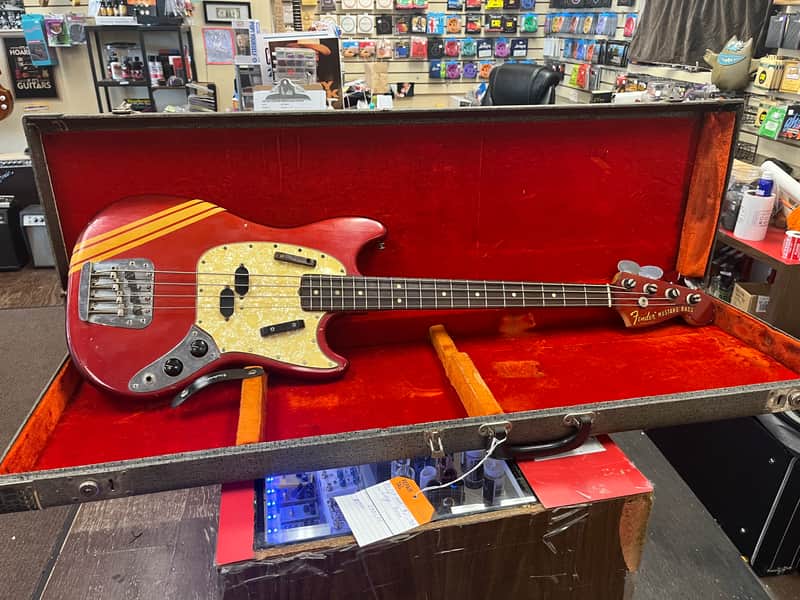 Vintage 1969 Fender Mustang Competition w/OHSC - Very Good