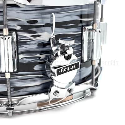 Rogers Powertone Snare Drum 14x6.5 70s Black Oyster image 3
