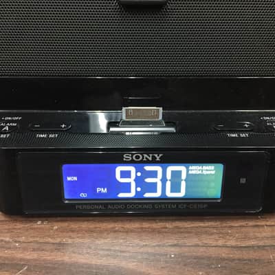 Sony ICF-CS15iP AM FM 30 Pin Audio Docking System Clock Alarm Radio with Remote image 5