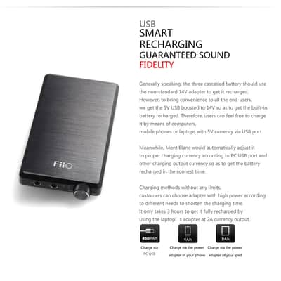 FiiO E12 Mont Blanc Portable Headphone Amplifier (Black) image 3