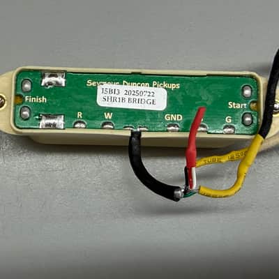 Seymour Duncan SHR-1b Hot Rails Strat Bridge Pickup 2010s - Cream image 2