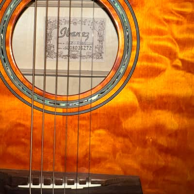 Ibanez AEF37ESSG12001 2008 - Sunset Gold image 14
