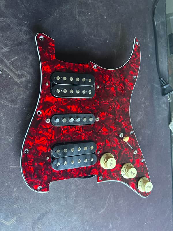 Stratocaster HSH loaded pickguard Seymour Duncan / Warmoth image 1