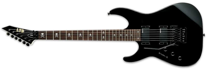 Open Box/Display ESP LTD Kirk Hammett Signature KH-202 Left-handed - Black image 1
