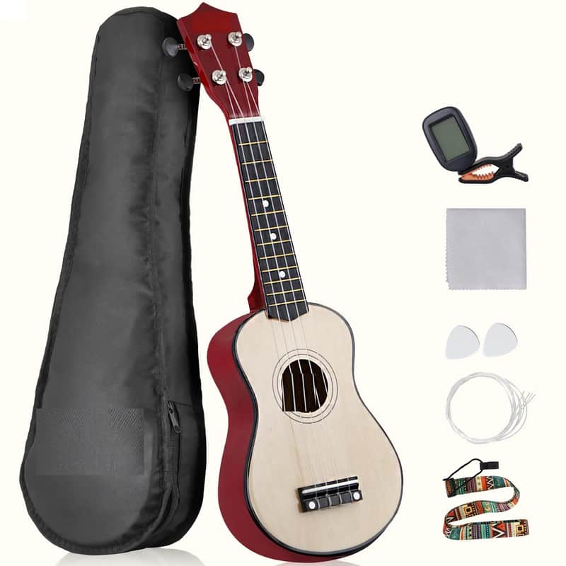Ukulele for Beginners 21 Inch Hawaiian Wood Ukelele Kit for Kids Adult Student image 1