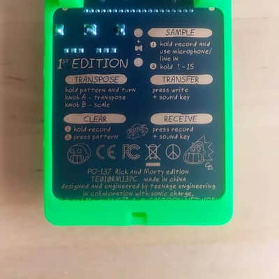 Teenage Engineering PO-137 Pocket Operator Rick & Morty Edition 2019 - Black image 2