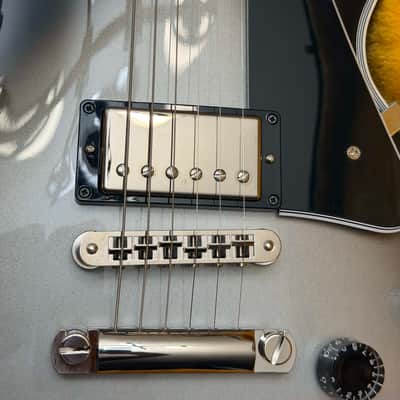 Gibson Modified shop custom Les Paul, Silverburst 2022. Purchased brand new from the MOD shop. Never Played!! Checkout YouTube Video in link! image 20