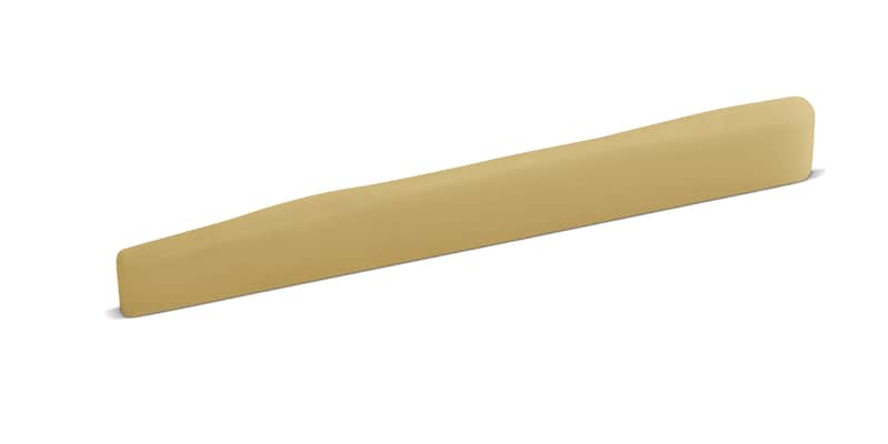 Unbleached 2.5 mm Thick Bone Saddle – Fits Some Post-1996 Martin® Guitars – 11 mm Height - Wave Compensated image 1