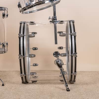 Ludwig Vistalite Clear Drum Set 16x22 8x12 9x13 and 16x16 image 9