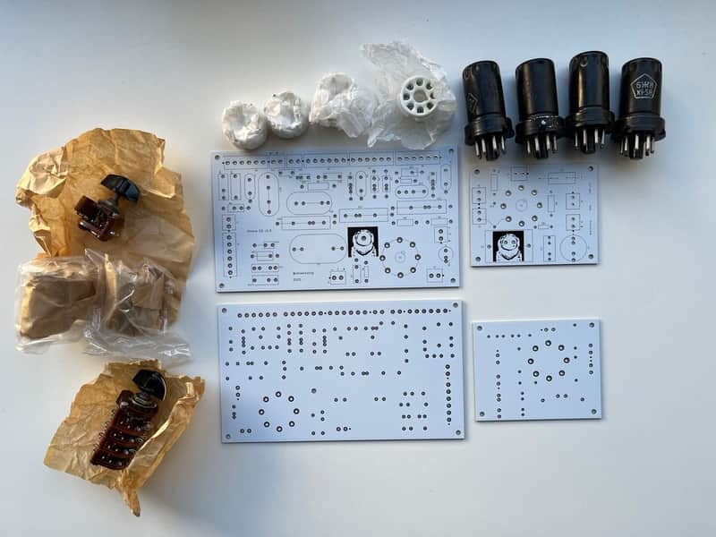 DIY partial kit PCB for tube program EQ with gain stage, mastering grade image 1