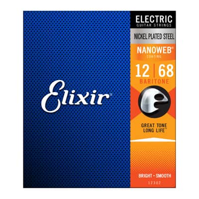 Elixir E-Guitar Strings 12-68 12302 Nanoweb - Electric Guitar Strings image 2