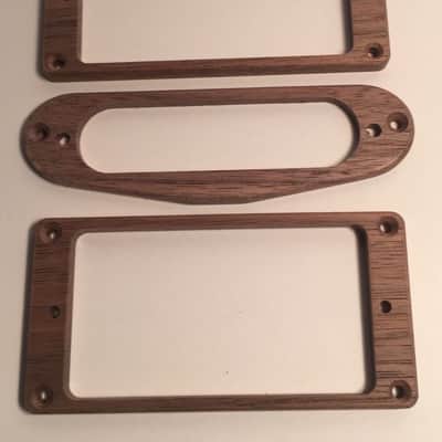 Guilford American Black Walnut H-S-H Flat pickup ring set - USA image 1