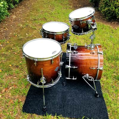 Sonor Ascent Jazz, Heavy German Beech, 12/14/18 w/ 6.5" Snare, Burnt Fade Lacquer, Local Pickup Only image 14