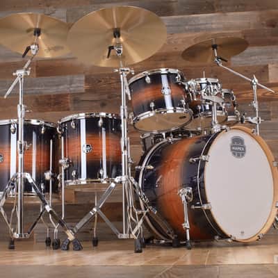 MAPEX ARMORY LIMITED EDITION 6 PIECE DRUM KIT, CARIBBEAN BURST, UK DRUM SHOW KIT image 12