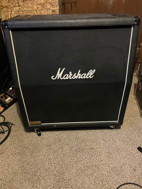 Marshall 1960AV Vintage 280-Watt 4x12" Angled Guitar Speaker Cabinet 1990 - Present - Black image 1