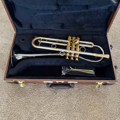 Carol Brass CTR-5280L-GLT(D)-Bb Alexis Baro trumpet 2021 - Gold Brass Black Nickel Bell image 2