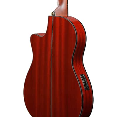 Ibanez GA35TCE GA Classical Acoustic Electric Guitar - Sapphire Red High Gloss image 6