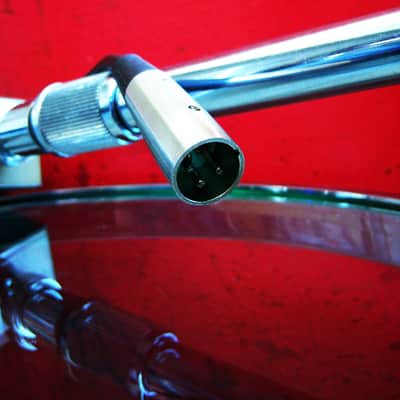 Vintage 1940's RCA 74-B Junior Velocity Ribbon Microphone w period Atlas DS-7 desk stand prop repair display image 22