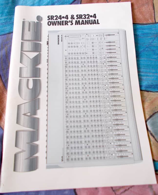 Mackie SR 24/4- 32/4 Original Users Manual image 1