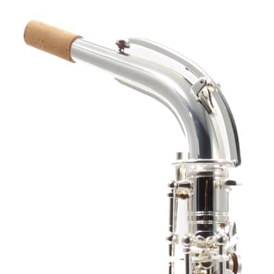 C.G. Conn Model CAS411S Alto Saxophone in Silver Plate SN AJ00324042 EXCELLENT image 3