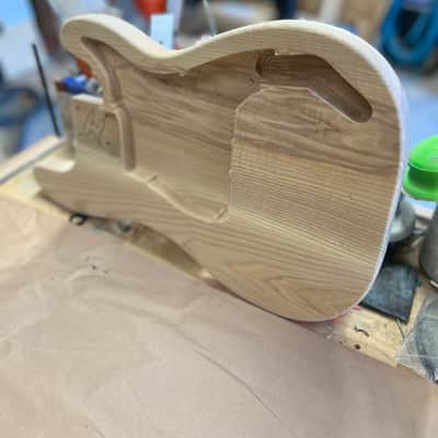 Madlad Instruments Ash Vertebrae Saver 9001 Precision Bass PBass Style Body (custom made with pride in north Texas) - Unfinished image 4