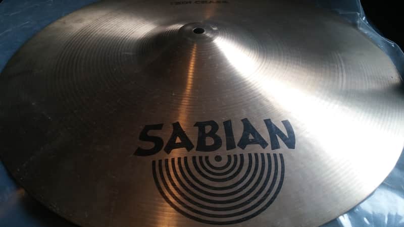 VINTAGE SABIAN 18" THIN CRASH EARLY 80S BEAUTIFUL ORIGINAL INK STAMPS Sounds Great ! 1325 G image 1