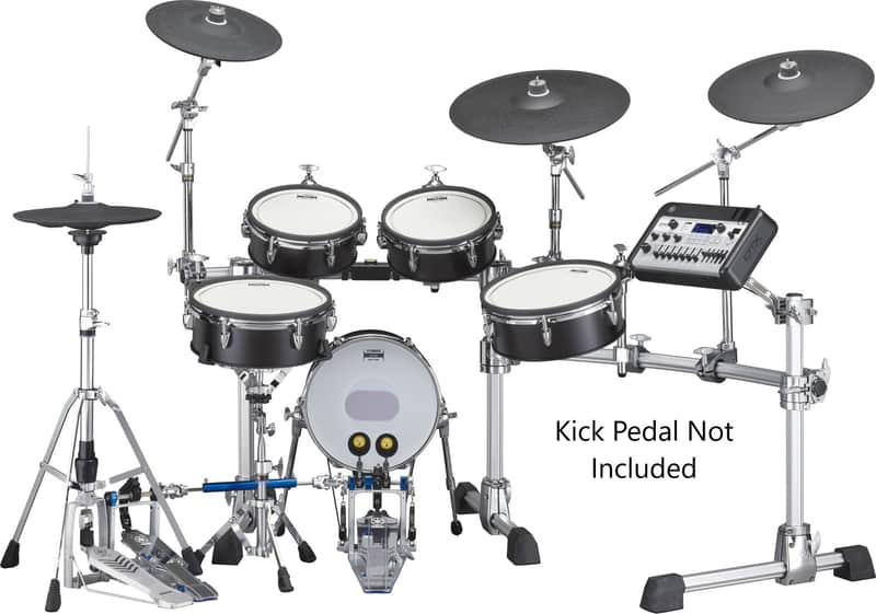 Yamaha DTX10K-X Electronic Drum Kit with DTX-PROX and TCS Pad Set - Black Forest
