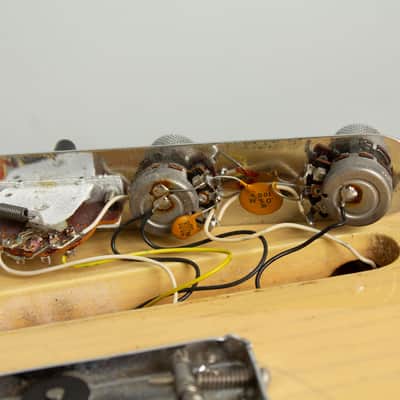 Fender  Telecaster Solid Body Electric Guitar (1973), ser. #395697, original black tolex hard shell case. image 18