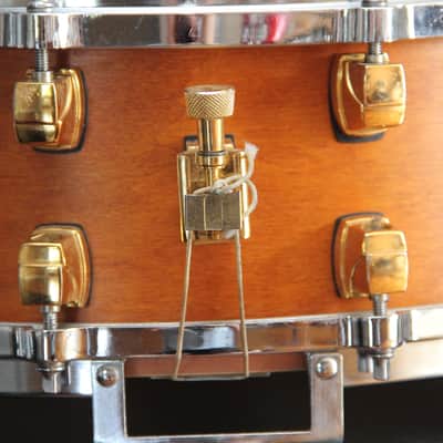 Yamaha Maple Custom - natural vintage 5.5x14" snare drum image 12