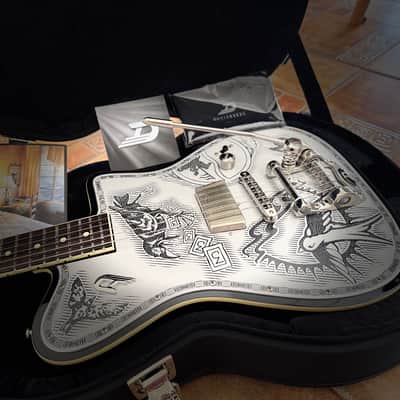 Duesenberg  Johnny Depp Jack Sparrow Limited edition Signature Series Aluminum Tattooed image 8