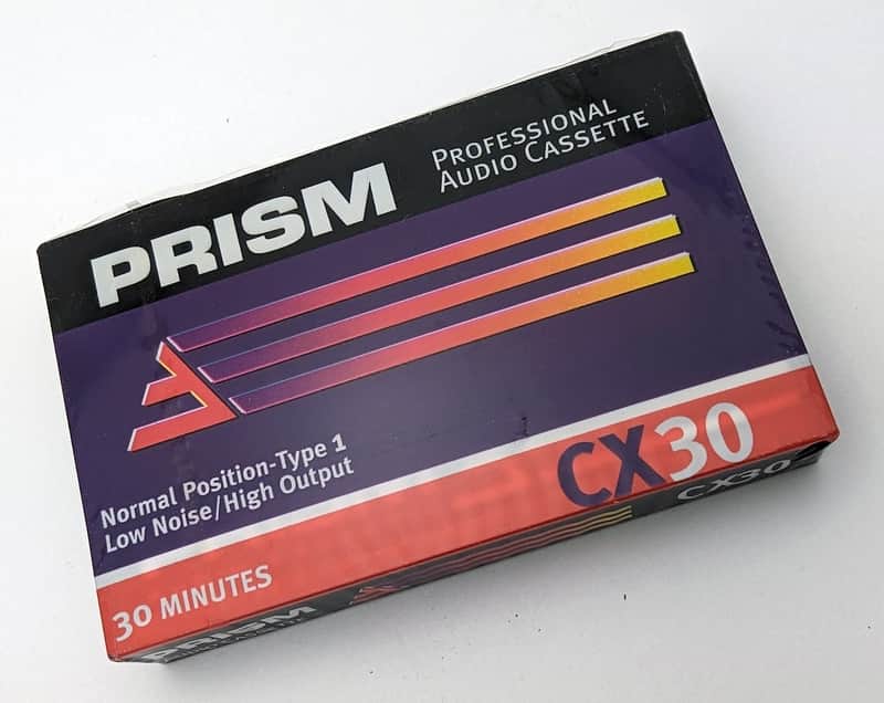 Sealed Prism Professional 30 Minutes CX30 Type 1 Normal Position Blank Cassette Tape image 1