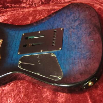 Fernandes AFR-55 1996 Blue Burst Quilt Gold Hardware Factory Gotoh's! image 12