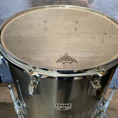 Tama Swingstar 16x16 Floor Tom Vintage 1980s - Misty Chrome image 10