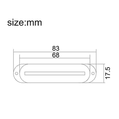 Stratocaster Strat Style Guitar Single Coi Hot Rail Pickup image 4