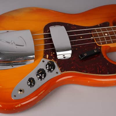 Fender Custom Shop 1964 Jazz Bass Relic - 2007 - Cherry Sunburst Relic image 17