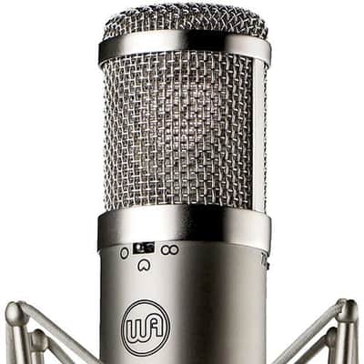Warm Audio WA-47Jr Large-Diaphragm Condenser Microphone - Nickel with On-Stage Stands MS7701B Microphone Stand and 20' XLR Cable image 5