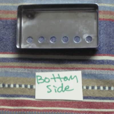 used (light medium relic'd) genuine Gibson PRPC-015 Chrome Bridge Humbucker Cover - BRIDGE pole spacing: 52mm -- 2 and 1/16 inch image 17