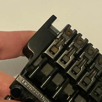 1980's Japan Ibanez RG550 RG Series Black Original Edge Floyd Rose Tremolo Bridge Set image 20