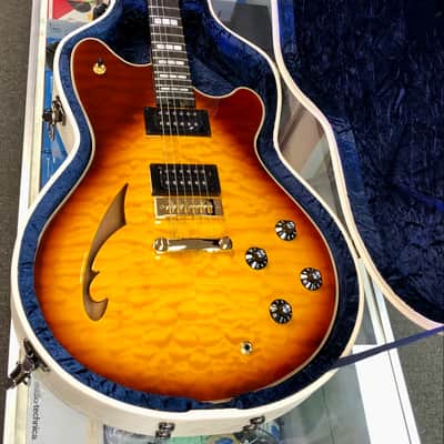 EVH SA-126 Special Quilted Maple, Semi-hollowbody - Tobacco Sunburst image 1