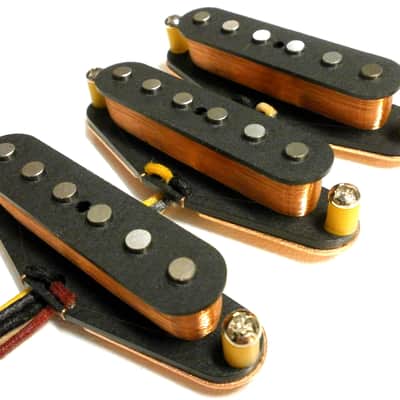 Stratocaster Pickups SET A5 STEEL BASE PLATE Strat  Q  Fits Fender Vintage HOT Hand Wound Custom Blues Rock image 6
